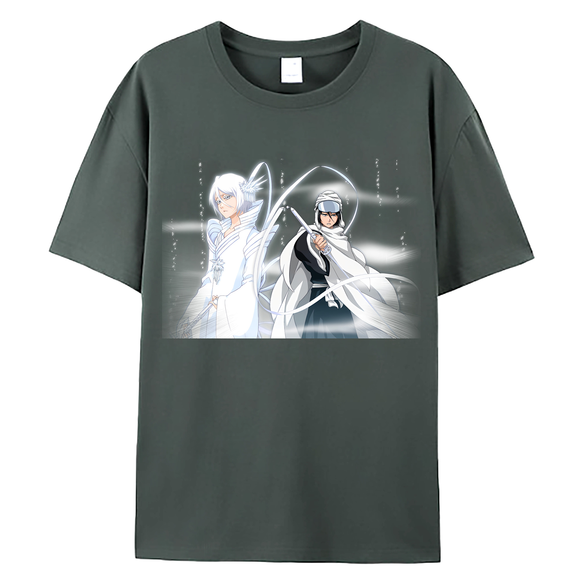 （画像用） ブリーチ 朽木ルキア BLEACH Kuchiki Rukia 綿100％ メンズ半袖Tシャツ｜肌触りやわらか＆通気性